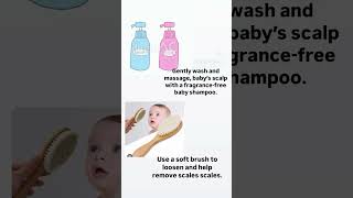 Baby cradle cap athome care🫰👶🫶🏻 [upl. by Kcirdlek742]