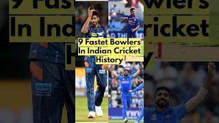 9 Fastest Bowlers In Indian Cricket History [upl. by Ilanos]