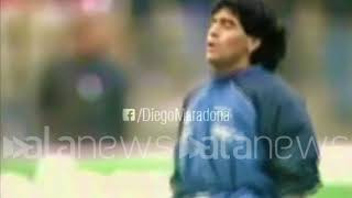 Maradona il celebre riscaldamento sulle note di quotLive is lifequot [upl. by Danni621]