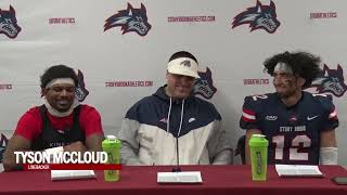 Stony Brook Football Postgame Press Conference  Nov 9 2024 [upl. by Baxy70]