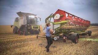 DER NEUE CLAAS TRION  Preview Trailer  Neuer Mähdrescher bei der Ernte  Bandlaufwerk  2022 [upl. by Irelav]