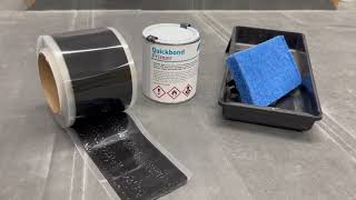 Sealing EPDM Rubber Membrane seams using QuickBond Seam Tape [upl. by Llecrad124]