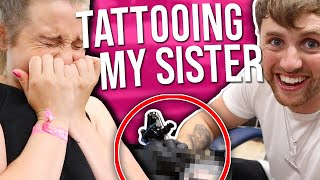 I TATTOOED MY SISTER massive fail [upl. by Adnolahs103]