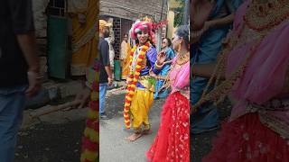 Radha Krishna dance performance dance folkdancecover dancemusic song folkdance dancevideo [upl. by Myrna98]