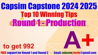 Best CAPSIM Round 1 answers Capsim 2024 Capsim 2025 Capsim Walkthrough Round 1 Production [upl. by Oira621]