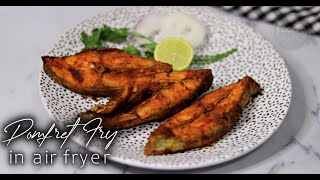 KeralaStyle Air Fryer Fish Fry White Pomfret Fry A Crispy Coastal Delight [upl. by Euqinemod891]