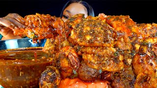 KING CRAB SEAFOOD BOIL MUKBANG  DESHELLED  SEAFOOD BOIL MUKBANG  Seafood  Mukbang [upl. by Anerdna658]