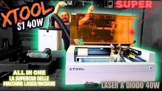 Xtool S1 40w  LA SUPERCAR degli incisori e taglio laser Review amp Unboxing [upl. by Twila]