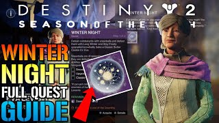 Destiny 2 quotWinter Nightquot FULL Quest Guide How To Get The NEW Dawning Memento [upl. by Egoreg]