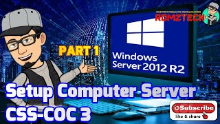 Setup Computer Server in Windows Server 2012 R2 Part 1 P2P ADDS DNS DHCP TAGALOG [upl. by Ykcub563]