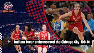 Caitlin Clark and the Indiana Fever destroy the Chicago Sky behind a 31 point performance wnba [upl. by Anniken794]