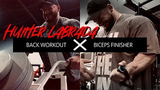 Hunter Labrada  Back amp BIs Workout [upl. by Enialb803]