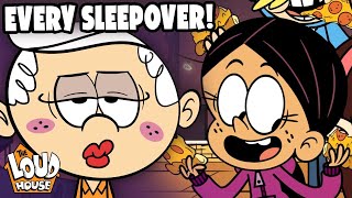 Every LOUD Sleepover Ever 💤   The Loud House [upl. by Nodnarbal]