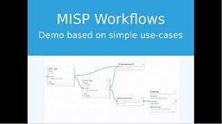 Introduction to MISP Workflows [upl. by Nonnel]