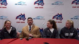 Stony Brook Womens Lacrosse Postgame Press Conference  Feb 18 2024 [upl. by Stanwin196]