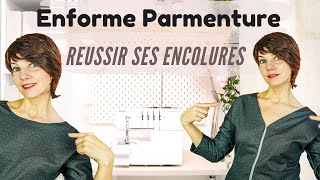 ASTUCE POUR COUDRE UNE BELLE ENCOLURE RONDE OU V avec enforme  parementure facile débutant [upl. by Herzog]