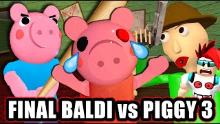 Final Épico en Baldi vs Piggy Parte 3  Batalla Final Piggy vs Baldi  Juegos Roblox en Español [upl. by Nivra]