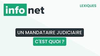 Un mandataire judiciaire cest quoi  définition aide lexique tuto explication [upl. by Riggall]