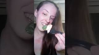 Rating Doordash order from Flower Child 🌺 model food mukbang shorts short salmon healthy [upl. by Ajiam420]