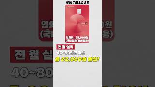 롯데카드 TELLO SE 역대급 핸드폰 통신요금 할인카드 SKT 통신비 줄이는 방법 [upl. by Ssepmet]