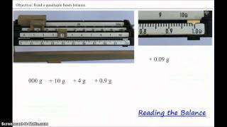 How to Read a Quadruple Beam Balance [upl. by Ardnasxela]