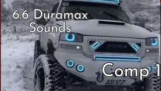 66 Duramax Sounds Rolling coal and more Compilation 1 [upl. by Meras]