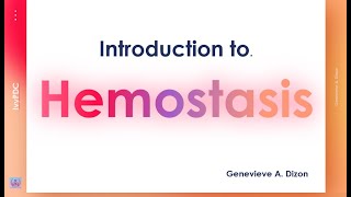 Introduction to Hemostasis [upl. by Darnoc]