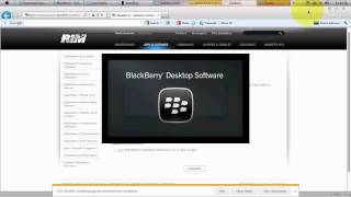 How to install the BlackBerry Desktop Software onto PC [upl. by Pollie]