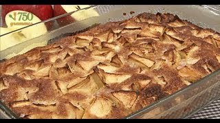 Recette de gâteau aux pommes très facile  750g [upl. by Lishe]