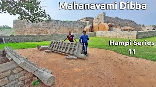 Hampi 11 Mahanavami Dibba Secret Council Chamber Stone Doors Pushkarini The Great Platform Karnataka [upl. by Euqcaj585]