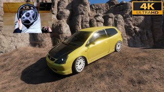 Forza Horizon 5  2004 HONDA CIVIC TYPER  Test Drive with PXNV9 steering wheel  shifter  4K [upl. by Porcia]