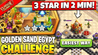 How to 3 Star Golden Sand and 3Starry Nights Challenge in Clash of Clans  Coc New Event Attack [upl. by Nedla]