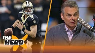 Colin Cowherd reacts to Drew Brees and Cam Newtons play during Sundays playoff matchup  THE HERD [upl. by Ariella]