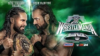 Seth quotFreakinquot Rollins vs Drew McIntyre WrestleMania XL Hype Package [upl. by Brosine]