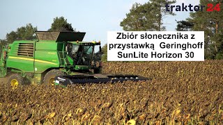 Zbiór słonecznika z przystawką Geringhoff SunLite 30 [upl. by Reginald528]