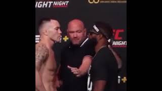 Colby Covington vs Tyron Woodley face off [upl. by Euphemia719]