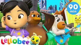 Five Little Ducks  More Nursery Rhymes amp Kids Songs  Lellobee by CoComelon [upl. by Enel]