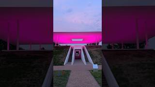 “twilight epiphany” skyspace  james turrell at rice university houston art ambient [upl. by Ellennod]