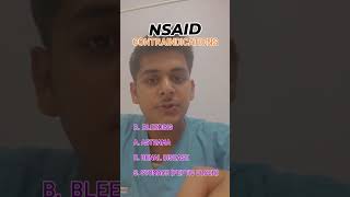 Contraindications of NSAID drugs  Can you find what is wrong in the video comment the right one [upl. by Lundeen]