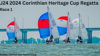 J24 2024 Corinthian Heritage Cup Regatta Race 1 [upl. by Jeanne]