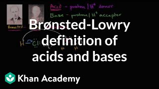 Brønsted–Lowry acids and bases  Chemical reactions  AP Chemistry  Khan Academy [upl. by Ainegue]