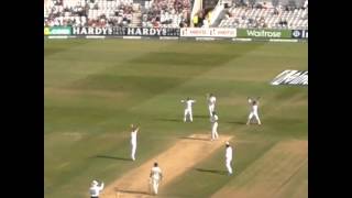 Alastair Cooks Maiden Test Wicket [upl. by Annoyik]