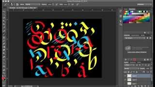 Learning Calligraphy in Adobe Photoshop CC [upl. by Ynna271]