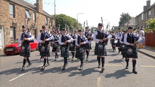 Scotland the Brave on the march by Edinburgh Academy Pipe Band during 2023 Linlithgow Marches [upl. by Mag]