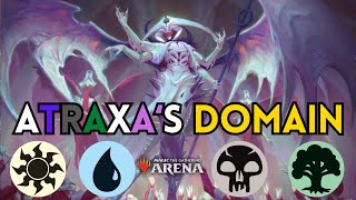 4 Color Domain Control Is Awesome 🌞🌳💧☠️  MTG Arena Standard Ranked  Xaero [upl. by Simdars]