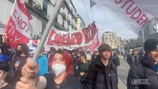 Studenti in piazza in tutta Italia manifestazioni di protesta in oltre 40 città [upl. by Enyamrahs497]