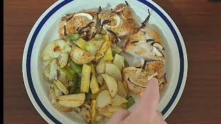 Homemade Baked Pork Chops with Fried Potatoes shorts [upl. by Halstead997]