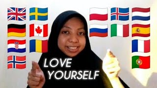 ASMR quotLove Yourselfquot in 15 Different Languages [upl. by Eznyl538]