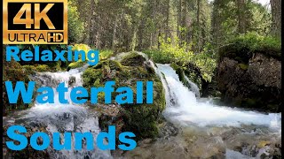 4K Waterfall Video  Relaxing Waterfall Sounds  Fall Asleep  Stay Sleeping With Bird Noise  Spa [upl. by Auria710]