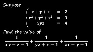 Nice trick for Vieta formula problem [upl. by Blen]